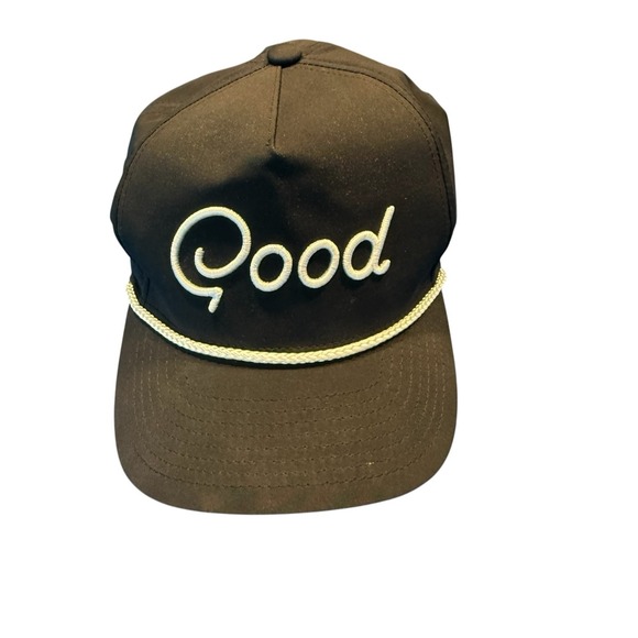 Snap-Back Other - Good Good Golf Hole In One Rope 5 Panel Hat Snapback - Black/White